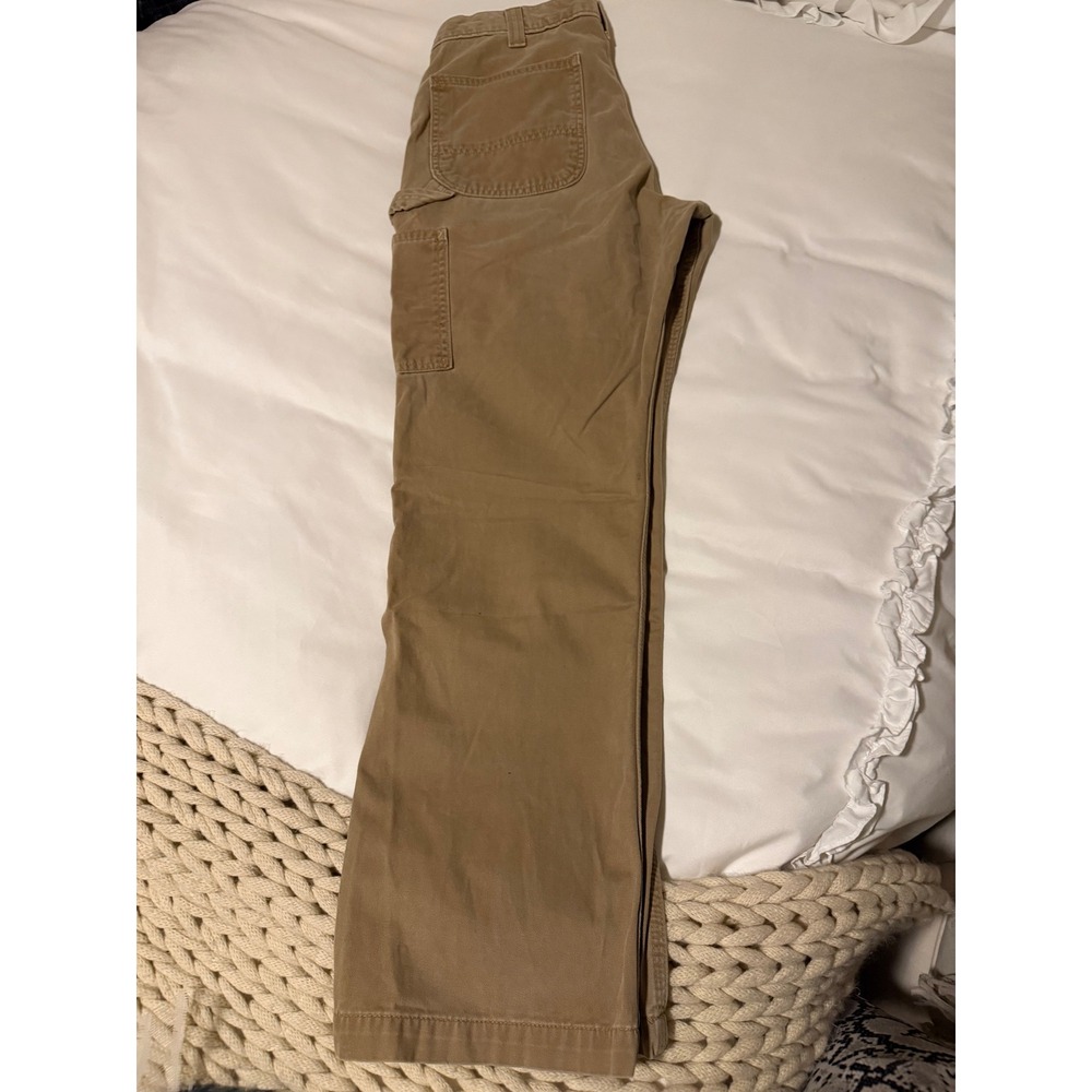 Carhartt Relaxed Fit Carpenter Work Pants Khaki Men 33x30 B324 DKH - Picture 4 of 7